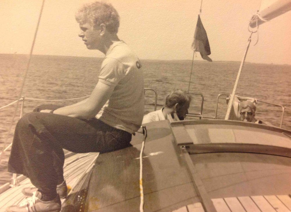 Frank (aka Christiaan) Lorenzen, sailing trip in Denmark, 1976
