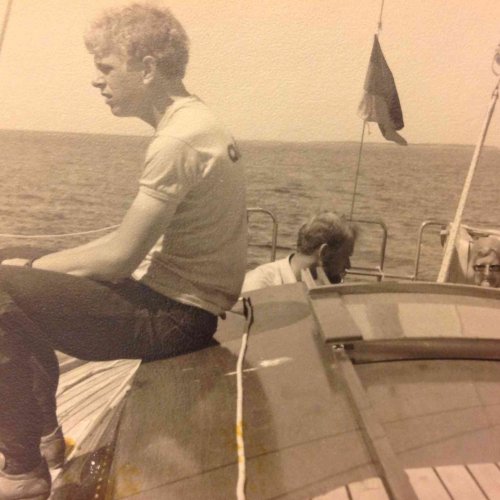 Frank (aka Christiaan) Lorenzen, sailing trip in Denmark, 1976